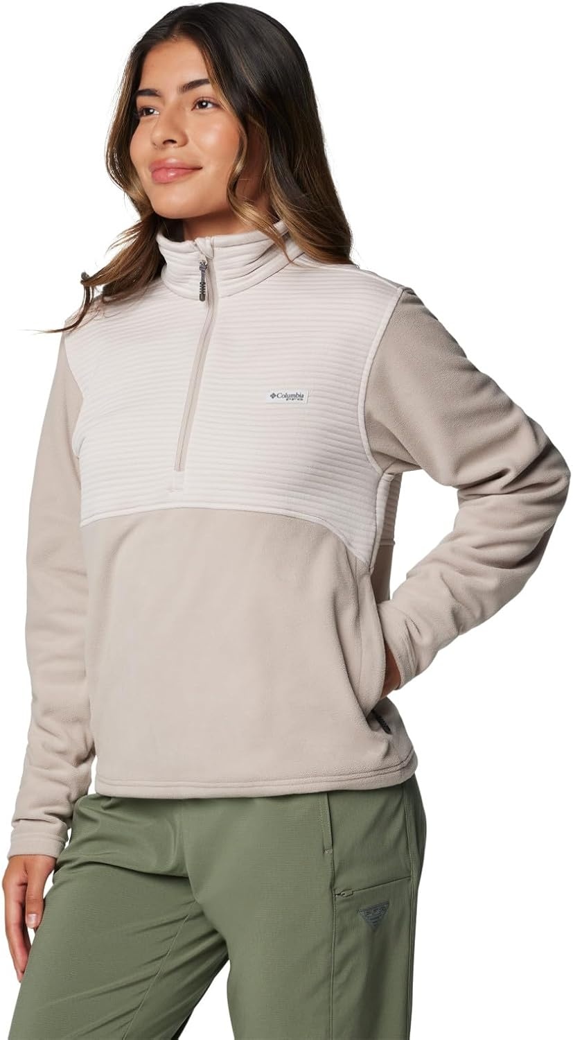 image:imageColumbia Womens Pfg Uncharted Fleece Half ZipCrushed Clay