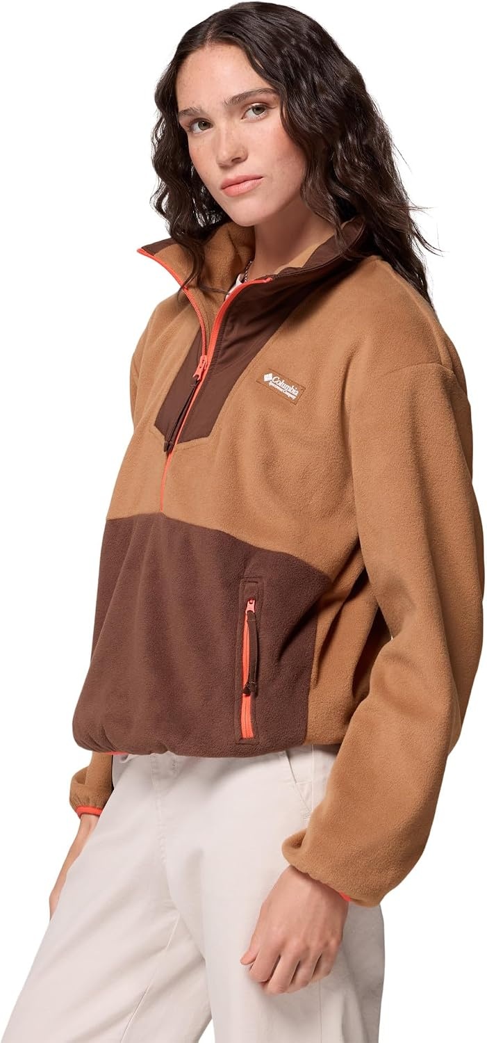 image:imageColumbia Womens Sequoia Grove 12 Zip FleeceCamel BrownTobaccoZing