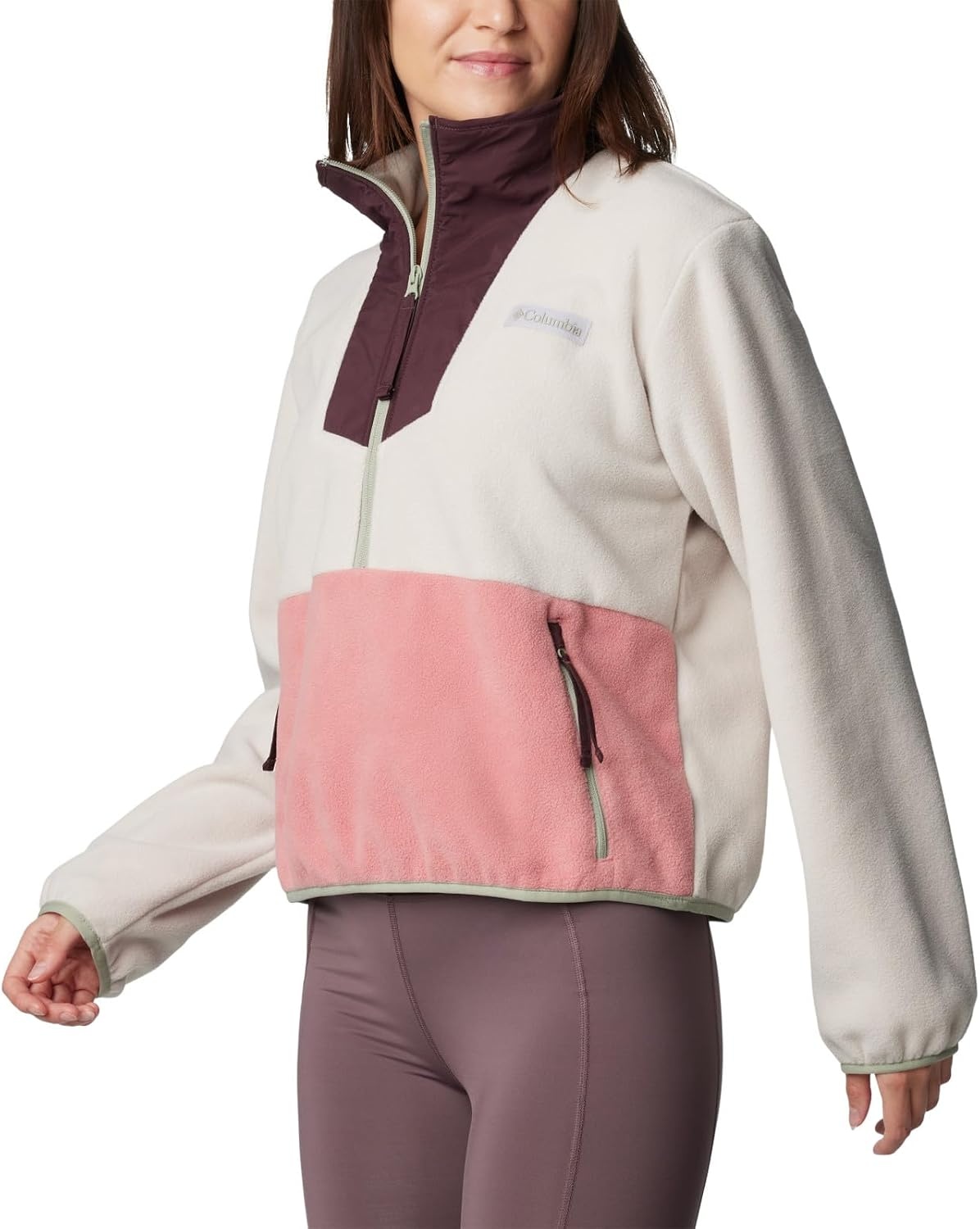 image:imageColumbia Womens Sequoia Grove 12 Zip FleeceDark StonePink Agave