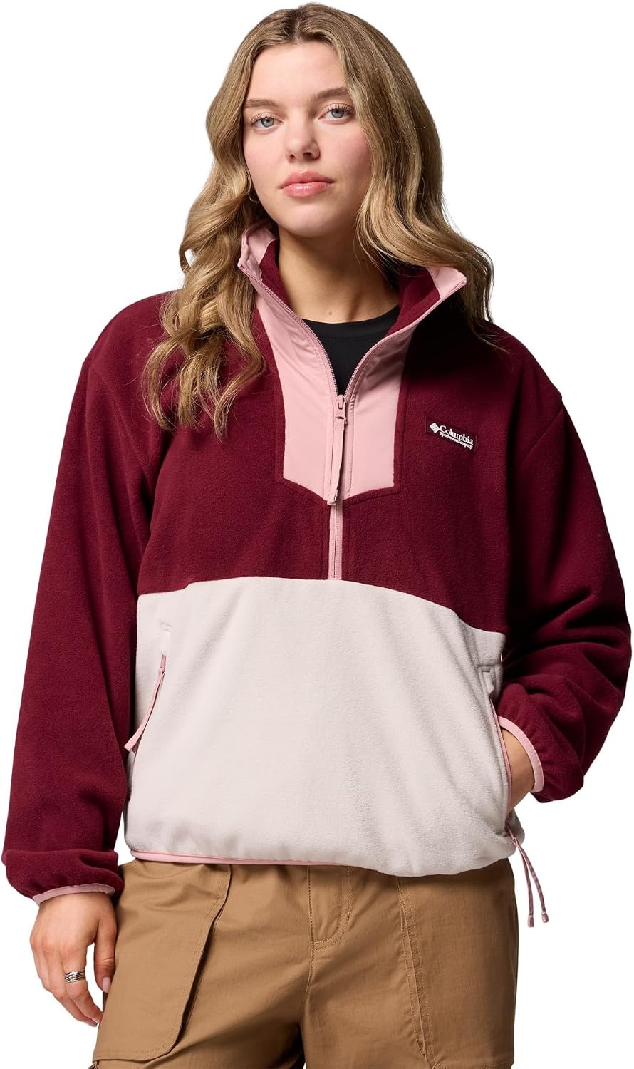 image:imageColumbia Womens Sequoia Grove 12 Zip FleeceRich WineDark StoneEraser Pink