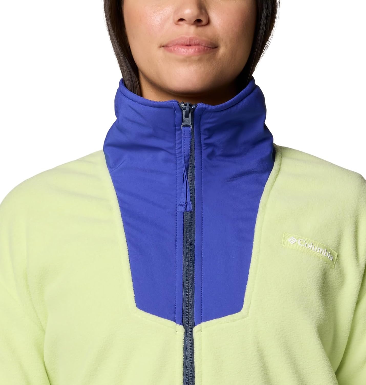 image:imageColumbia Womens Sequoia Grove 12 Zip FleeceSpring YellowClematis BlueCollegiate Navy