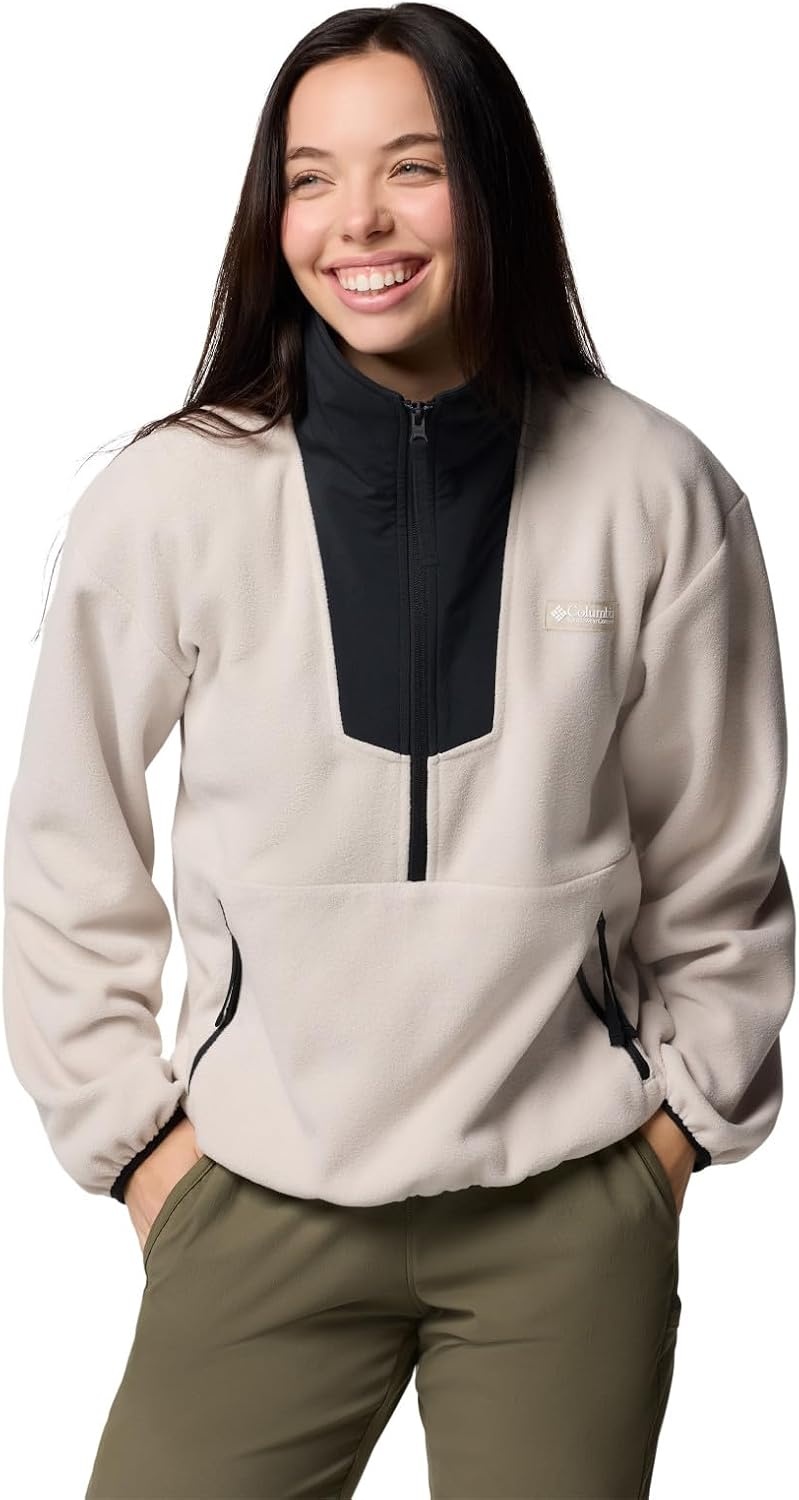 image:imageColumbia Womens Sequoia Grove Half Zip Fleece Jacket Dark StoneBlack XSmall
