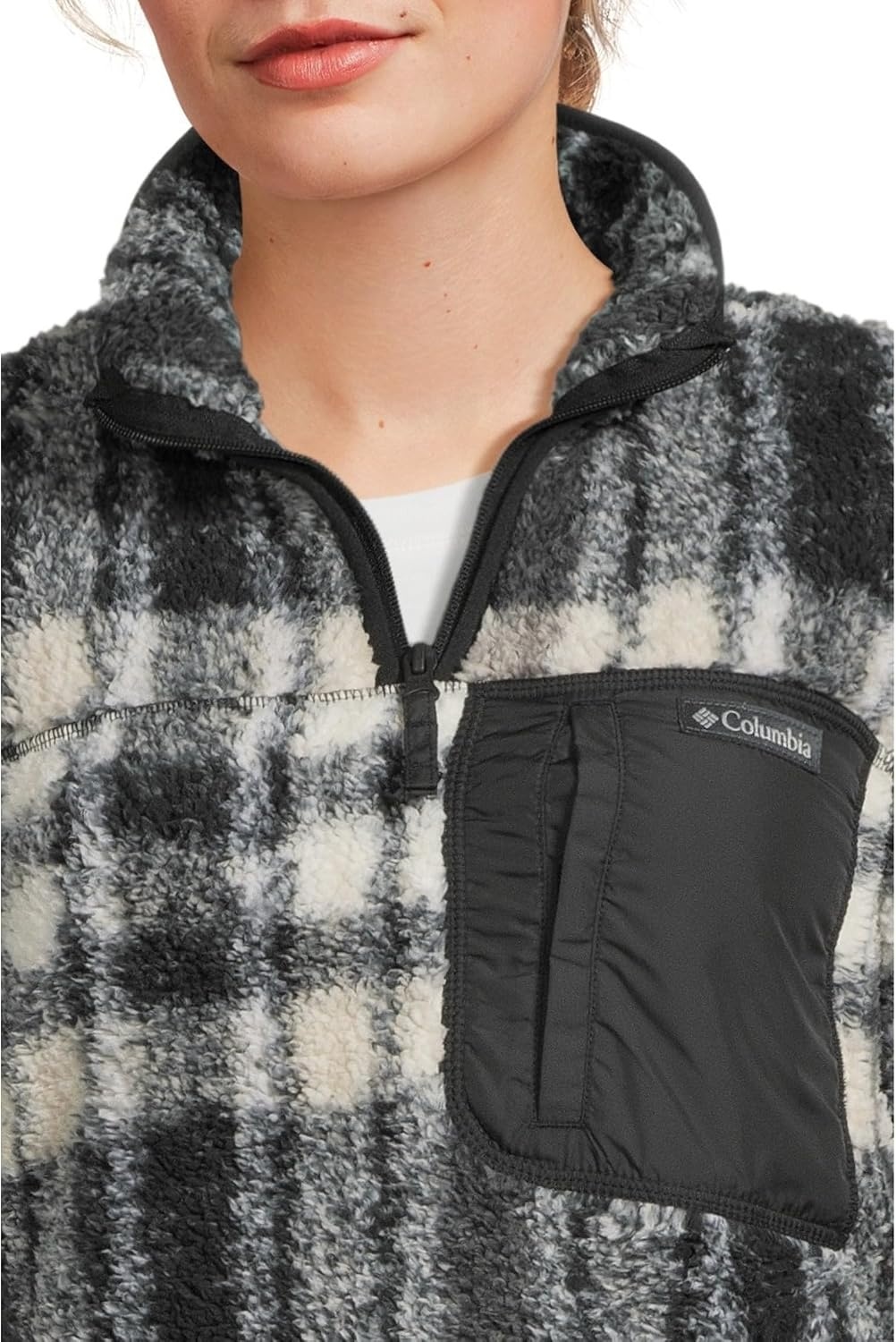 image:imageColumbia Womens West Bend 14 Zip IIBlack Herringplaid