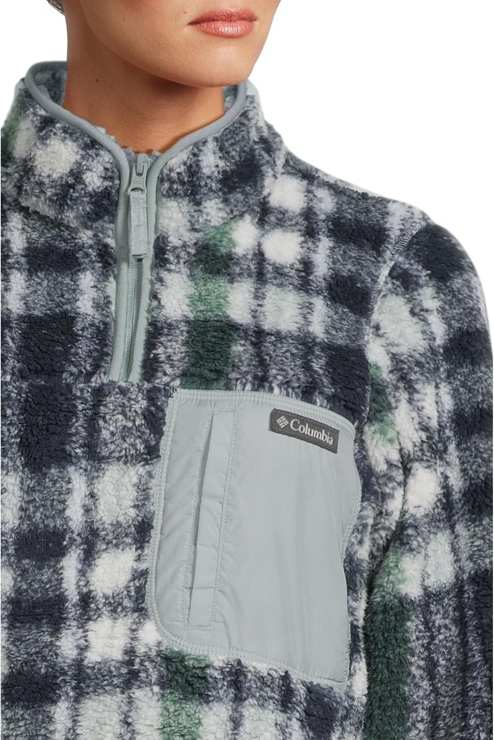 image:imageColumbia Womens West Bend 14 Zip IICrushed Blue Herringplaid