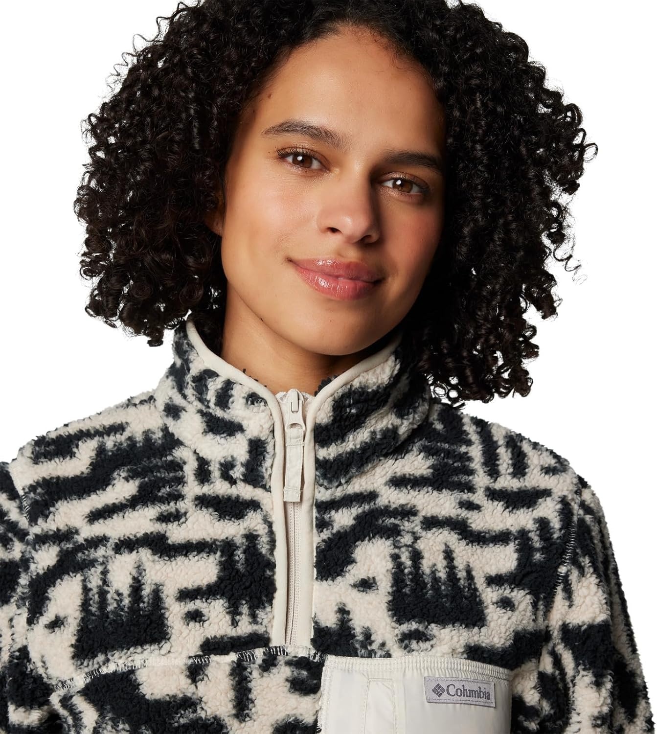 image:imageColumbia Womens West Bend 14 Zip IIDark Stone Highland Tonal