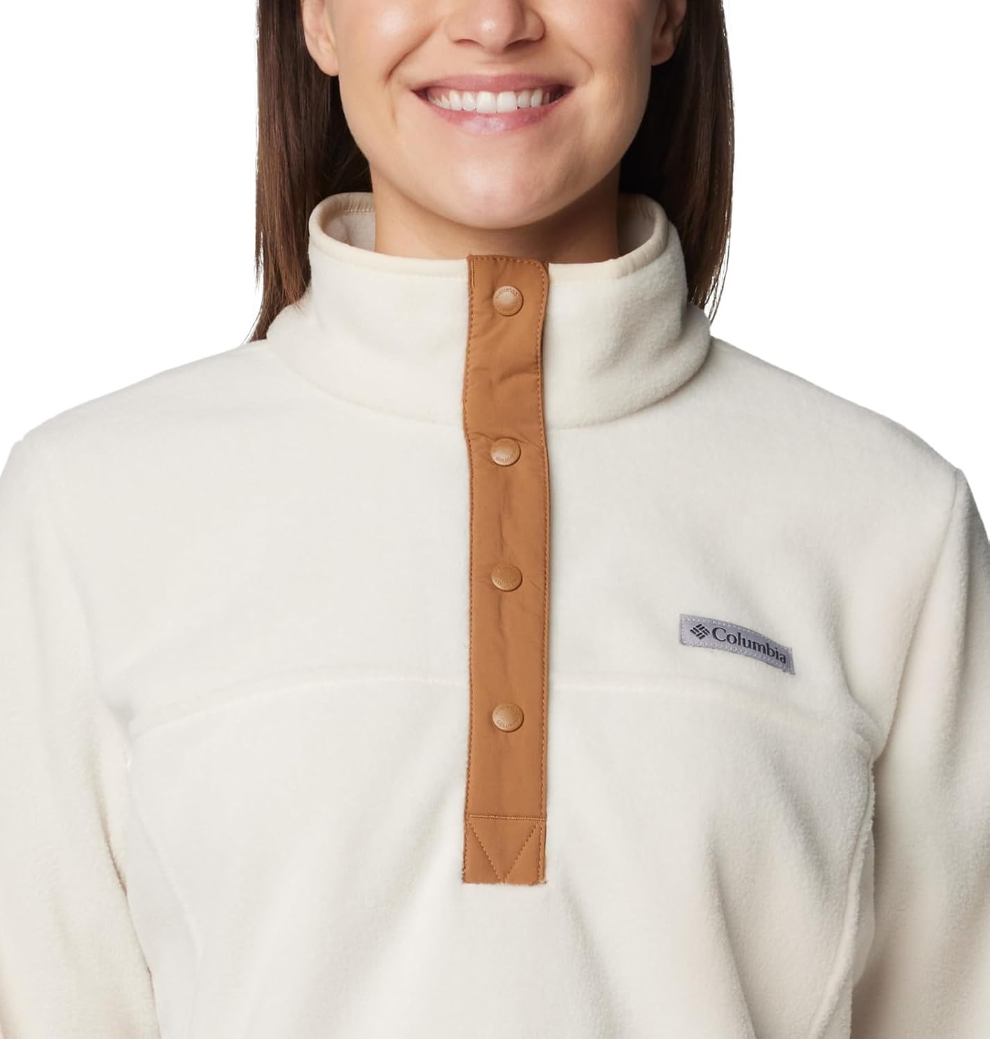 image:imageColumbia womens Benton Springs 12 Snap Pull Over IiChalkCamel Brown