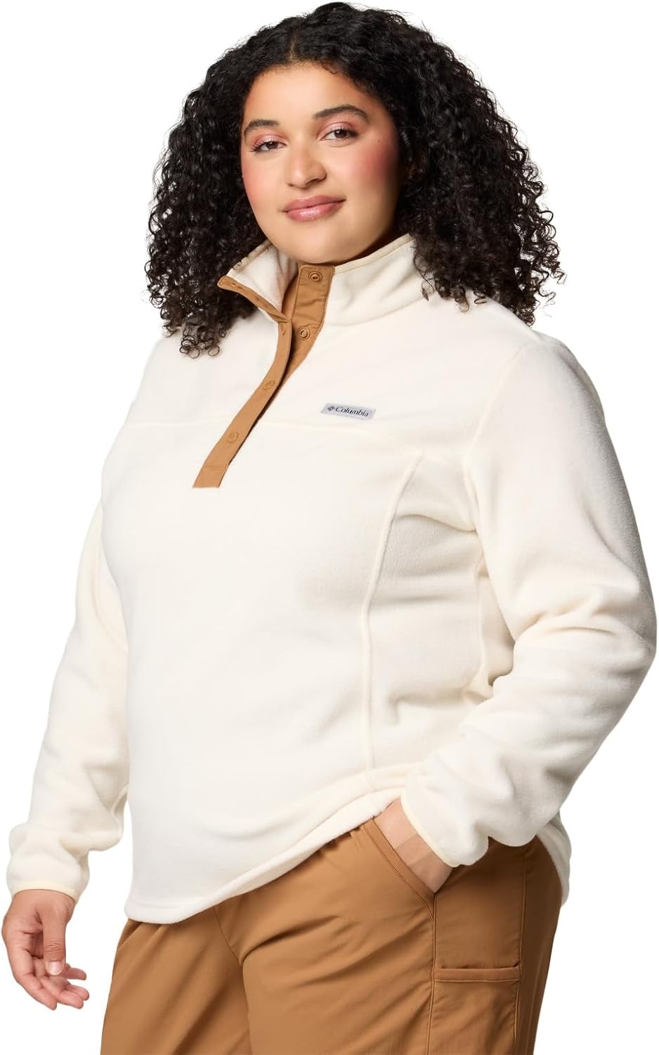 image:imageColumbia womens Benton Springs 12 Snap Pull Over IiChalkCamel Brown