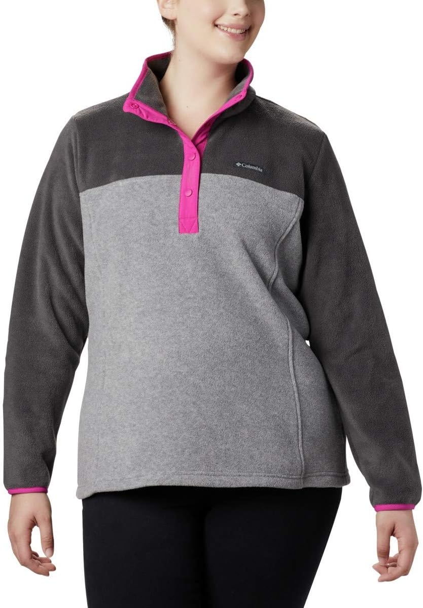 image:imageColumbia womens Benton Springs 12 Snap Pull Over IiLight Grey HeatherShark