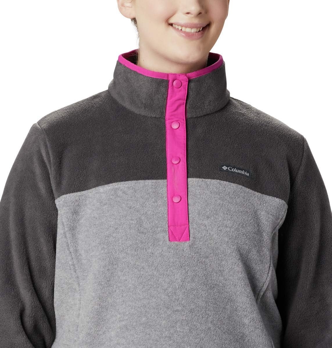image:imageColumbia womens Benton Springs 12 Snap Pull Over IiLight Grey HeatherShark