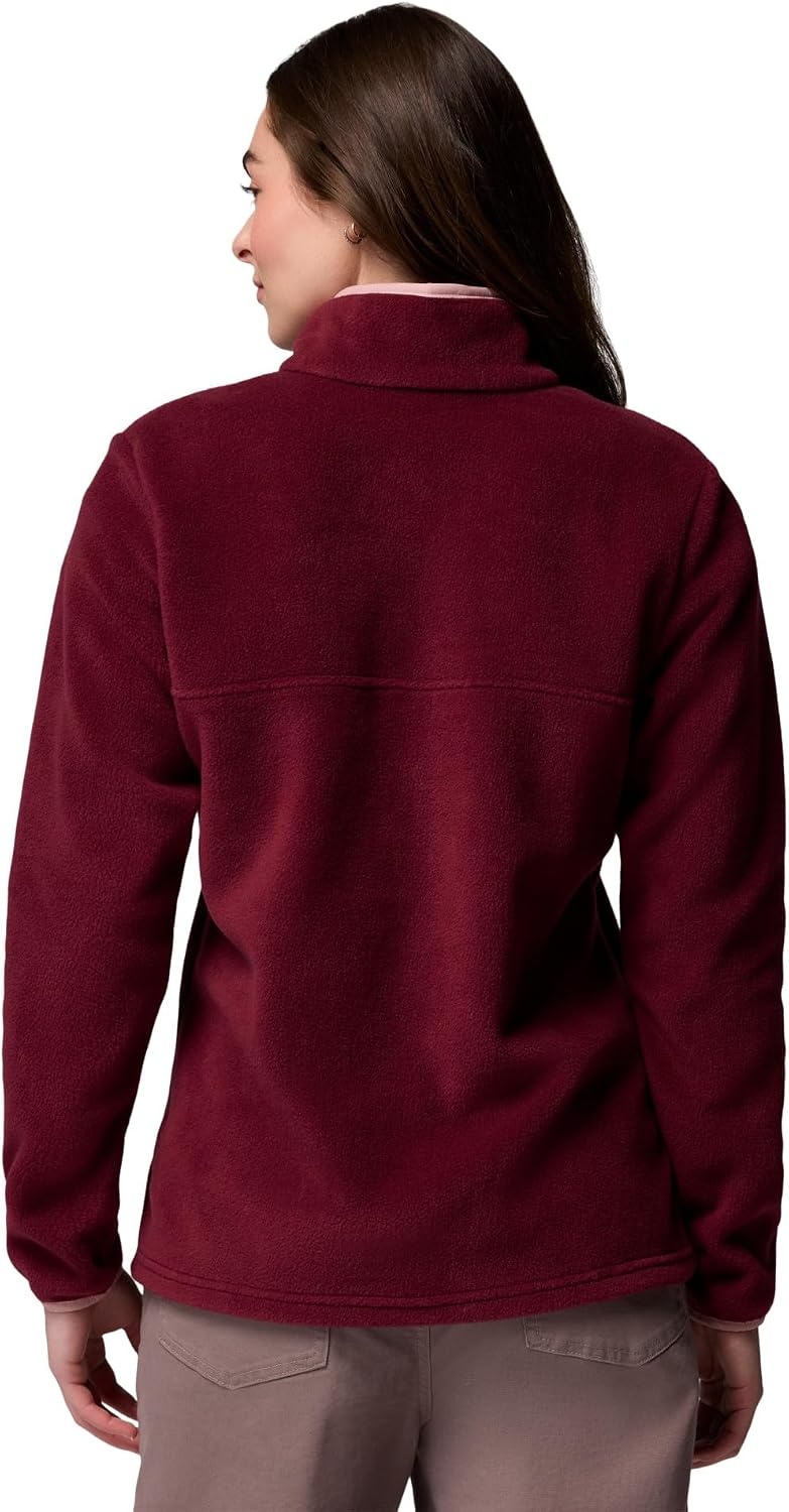image:imageColumbia womens Benton Springs 12 Snap Pull Over IiRich WineEraser Pink