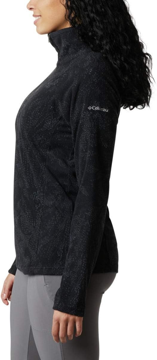 image:imageColumbia womens Glacial Iv Print Half ZipBlack Dotty Floral