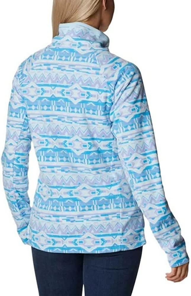 image:imageColumbia womens Glacial Iv Print Half ZipBlush Pink Quilt Pattern