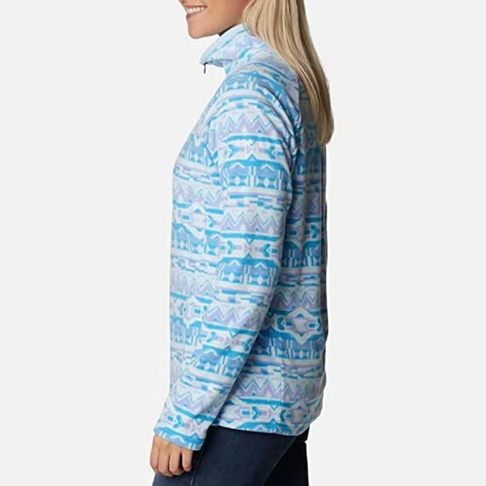 image:imageColumbia womens Glacial Iv Print Half ZipBlush Pink Quilt Pattern