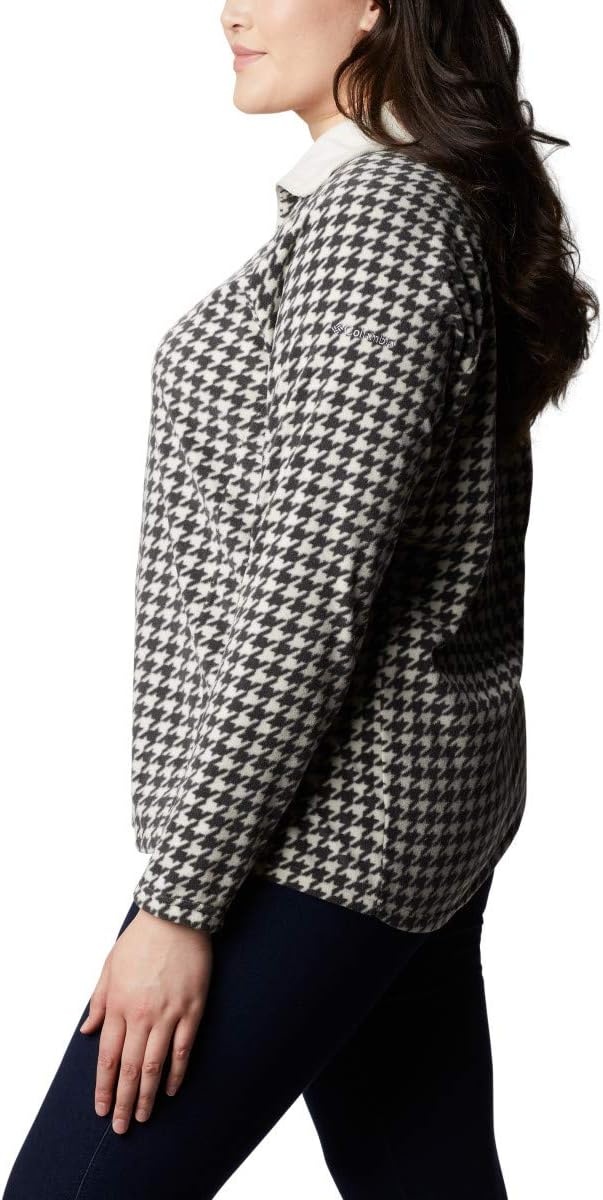 image:imageColumbia womens Glacial Iv Print Half ZipChalk Houndstooth