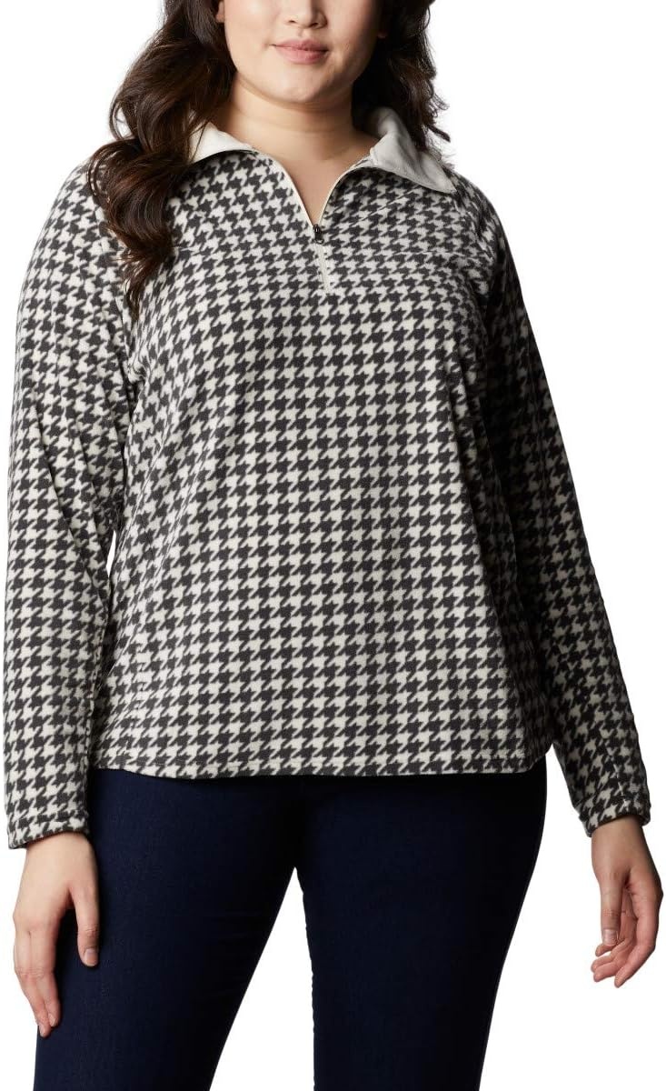 image:imageColumbia womens Glacial Iv Print Half ZipChalk Houndstooth