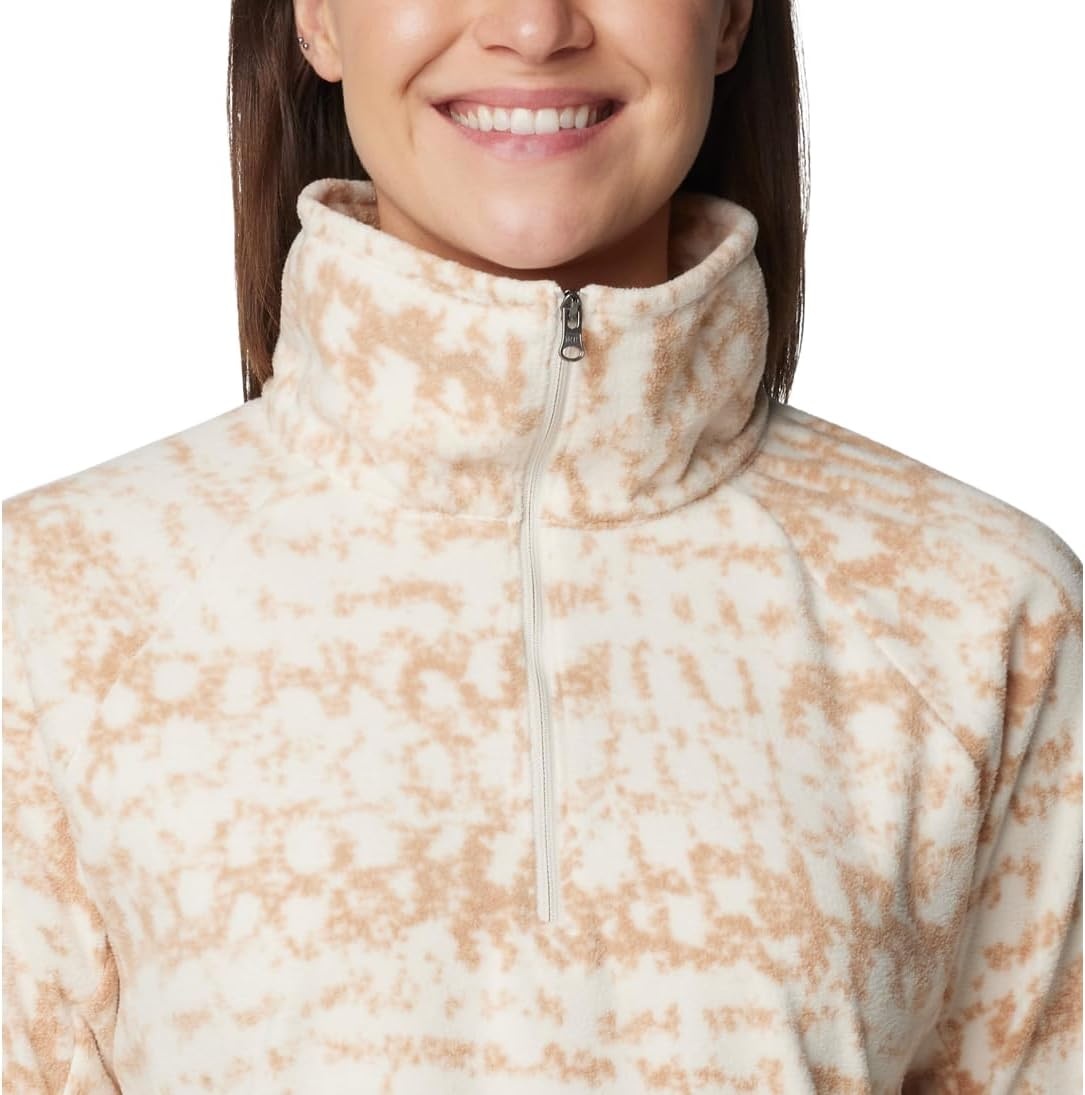 image:imageColumbia womens Glacial Iv Print Half ZipChalk Stippled Stripe