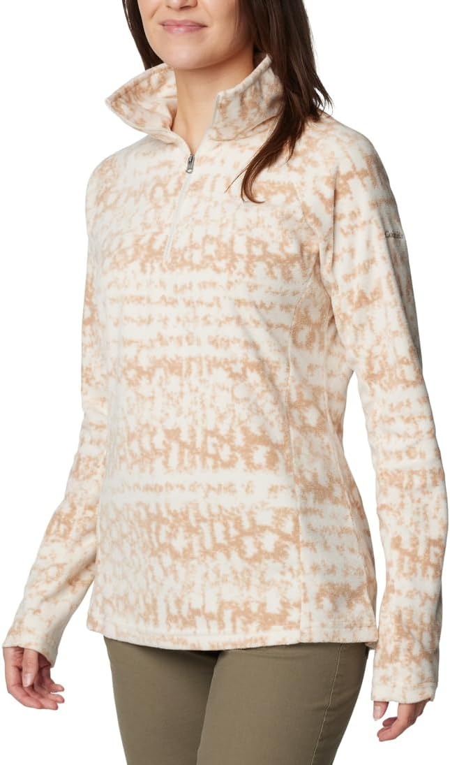 image:imageColumbia womens Glacial Iv Print Half ZipChalk Stippled Stripe