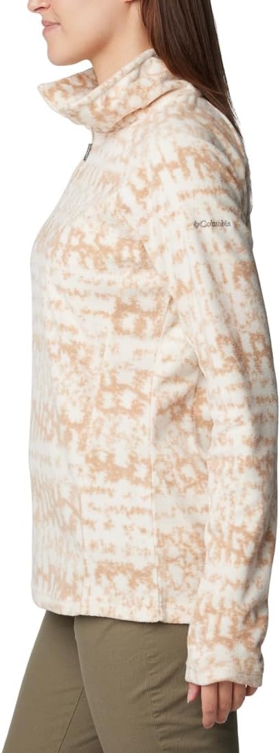 image:imageColumbia womens Glacial Iv Print Half ZipChalk Stippled Stripe