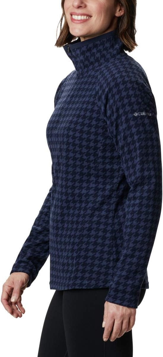 image:imageColumbia womens Glacial Iv Print Half ZipDark Nocturnal Houndstooth