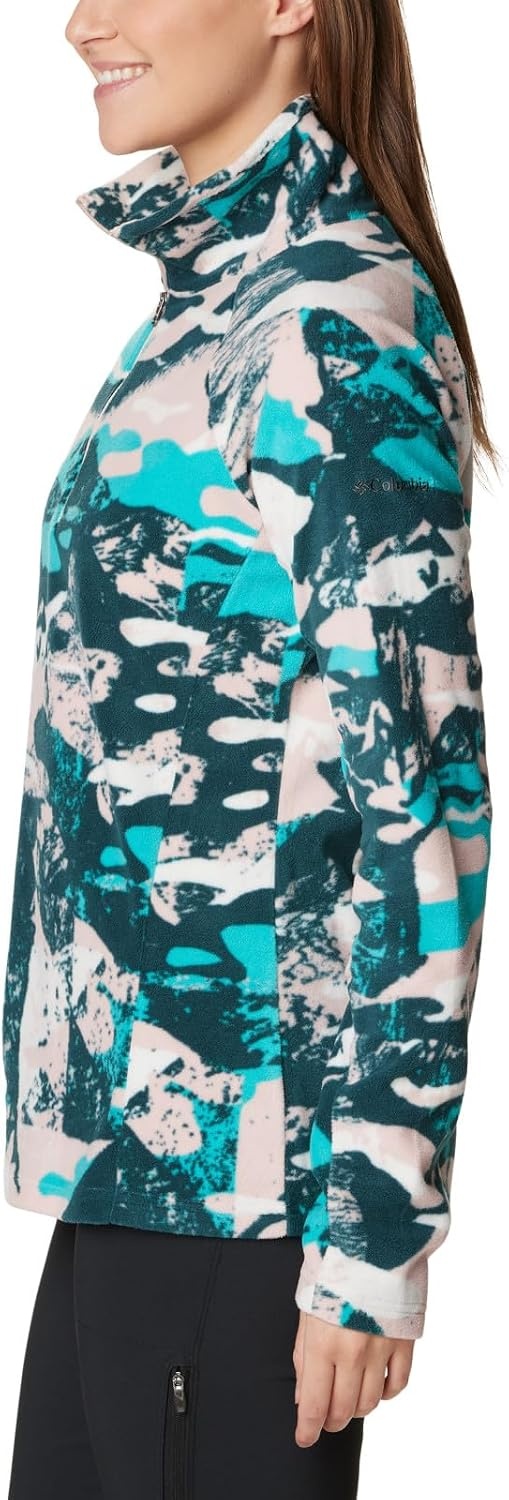 image:imageColumbia womens Glacial Iv Print Half ZipDusty Pink Geoglacial