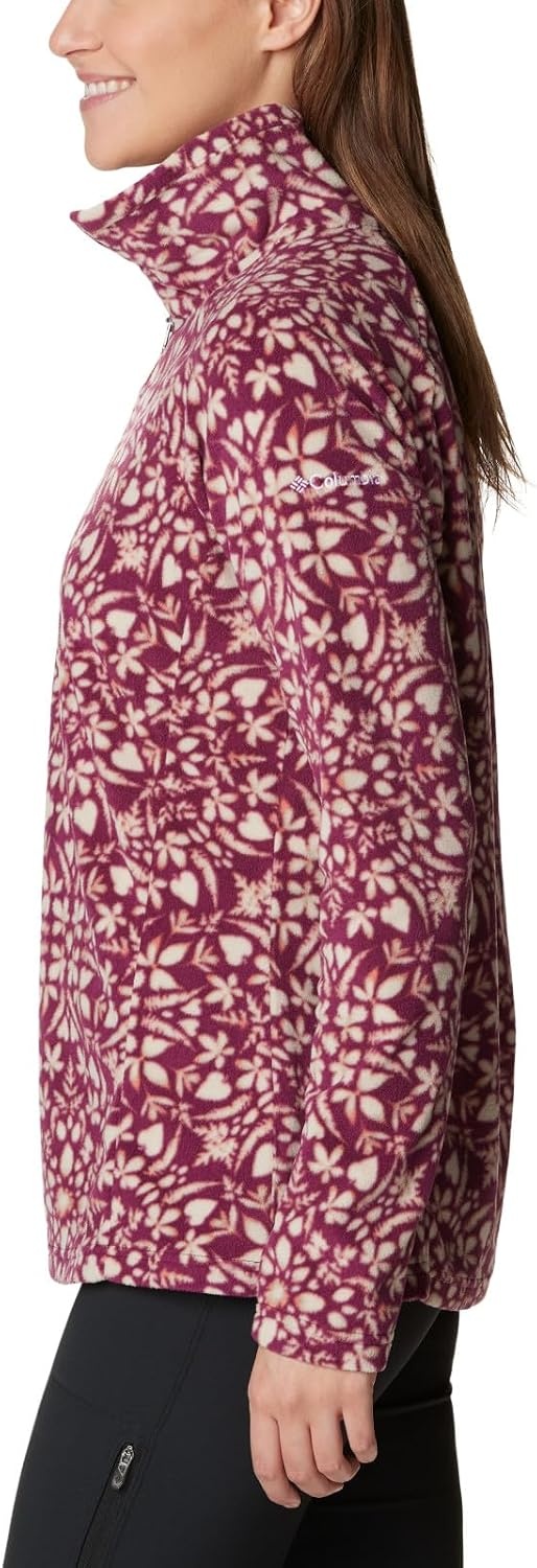 image:imageColumbia womens Glacial Iv Print Half ZipMarionberry Polarize