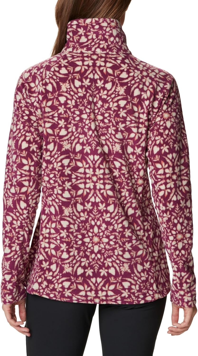 image:imageColumbia womens Glacial Iv Print Half ZipMarionberry Polarize