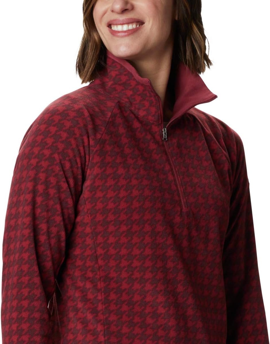 image:imageColumbia womens Glacial Iv Print Half ZipMarsala Red Houndstooth