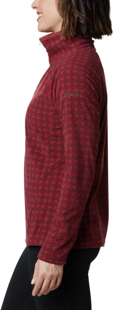 image:imageColumbia womens Glacial Iv Print Half ZipMarsala Red Houndstooth
