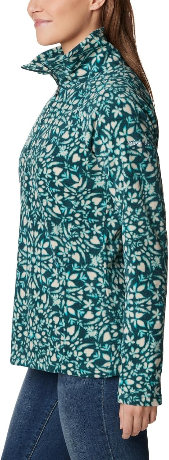 image:imageColumbia womens Glacial Iv Print Half ZipNight Wave Polarize