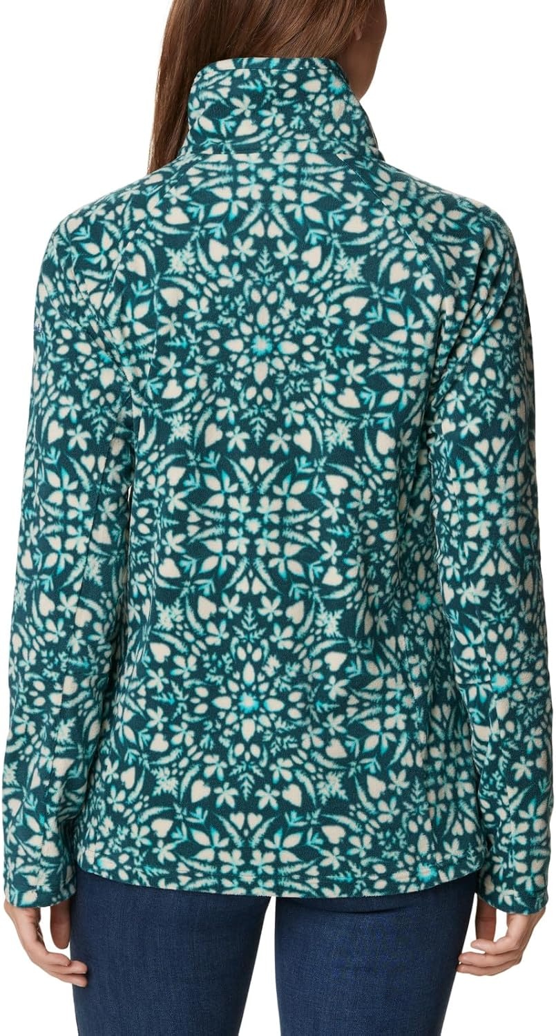 image:imageColumbia womens Glacial Iv Print Half ZipNight Wave Polarize