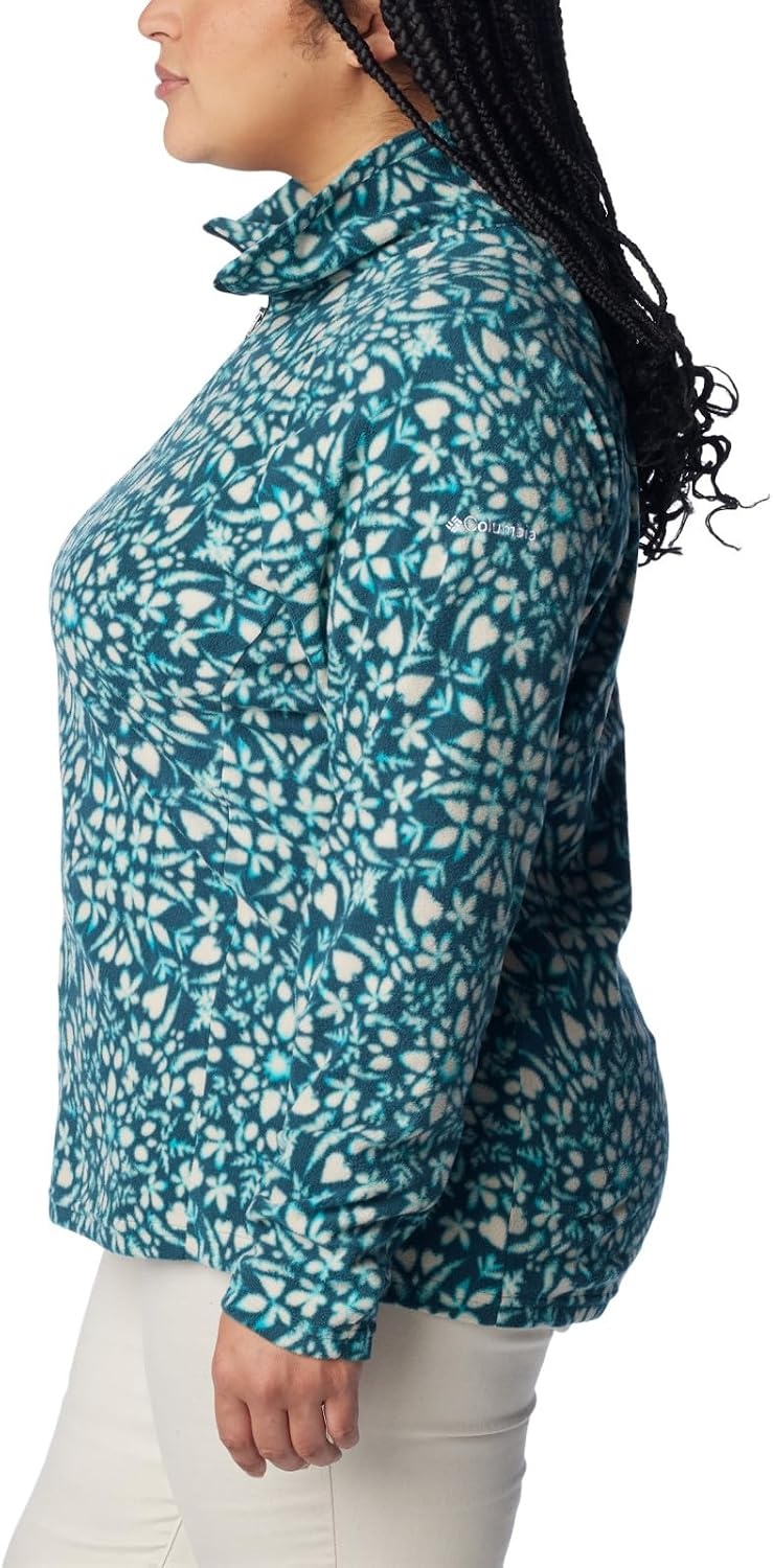 image:imageColumbia womens Glacial Iv Print Half ZipNight Wave Polarize