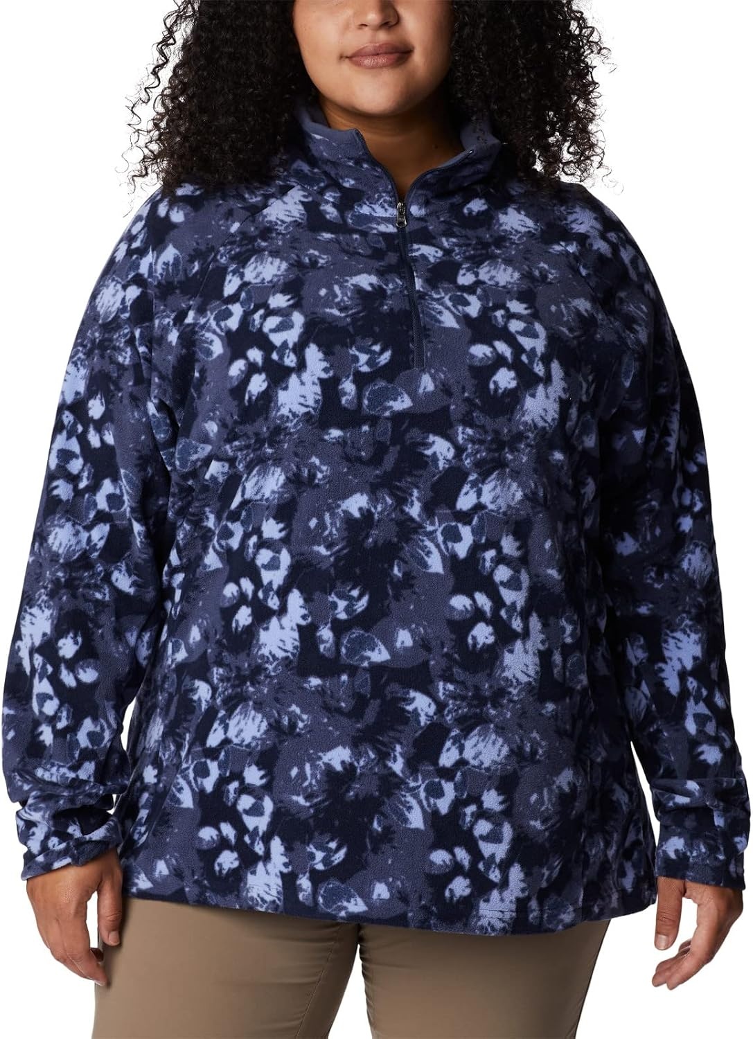 image:imageColumbia womens Glacial Iv Print Half ZipNocturnal Solarized Print