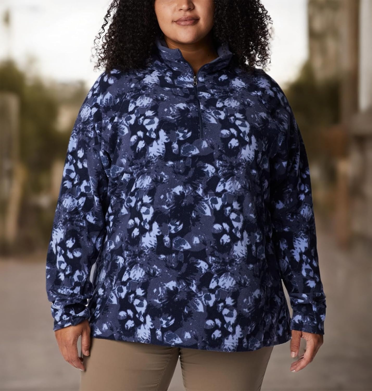 image:imageColumbia womens Glacial Iv Print Half ZipNocturnal Solarized Print