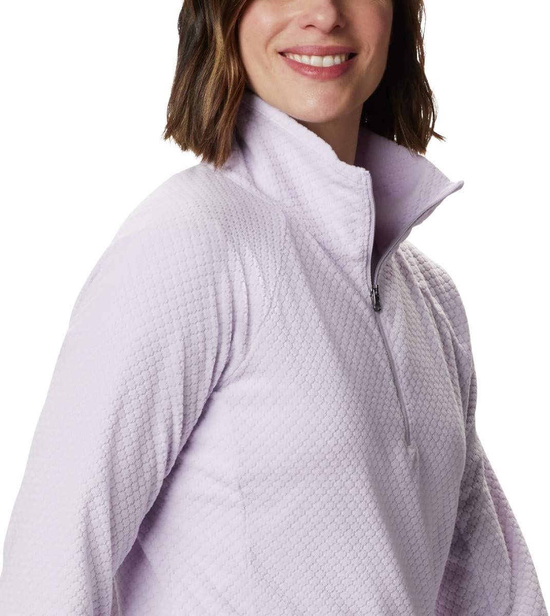 image:imageColumbia womens Glacial Iv Print Half ZipPale Lilac Quilt Pattern