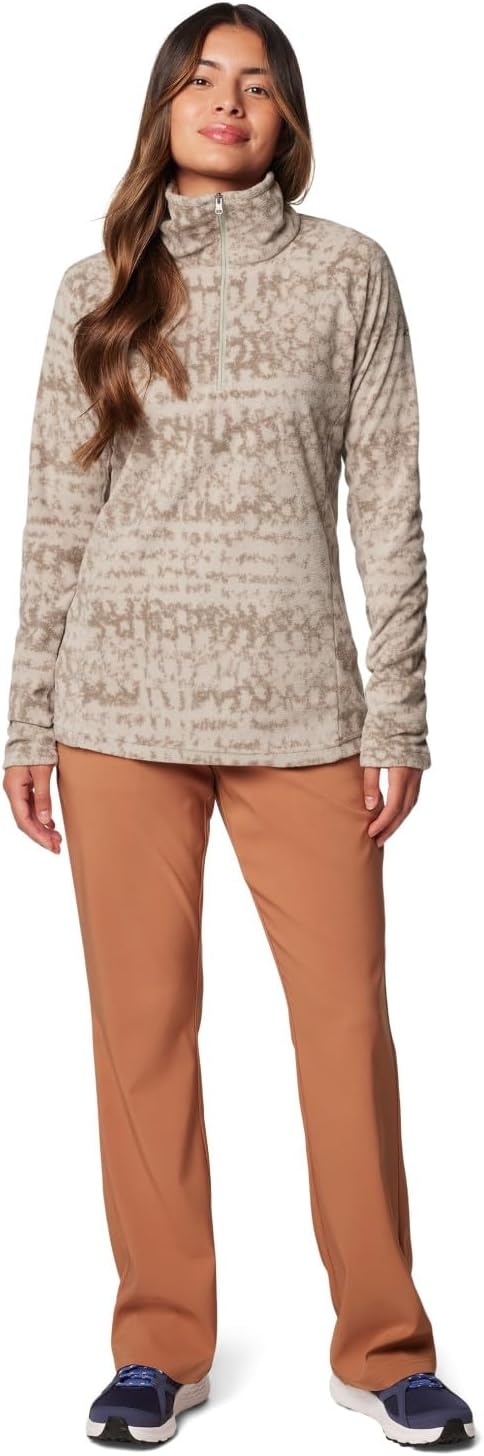 image:imageColumbia womens Glacial Iv Print Half ZipSafari Stippled Stripe