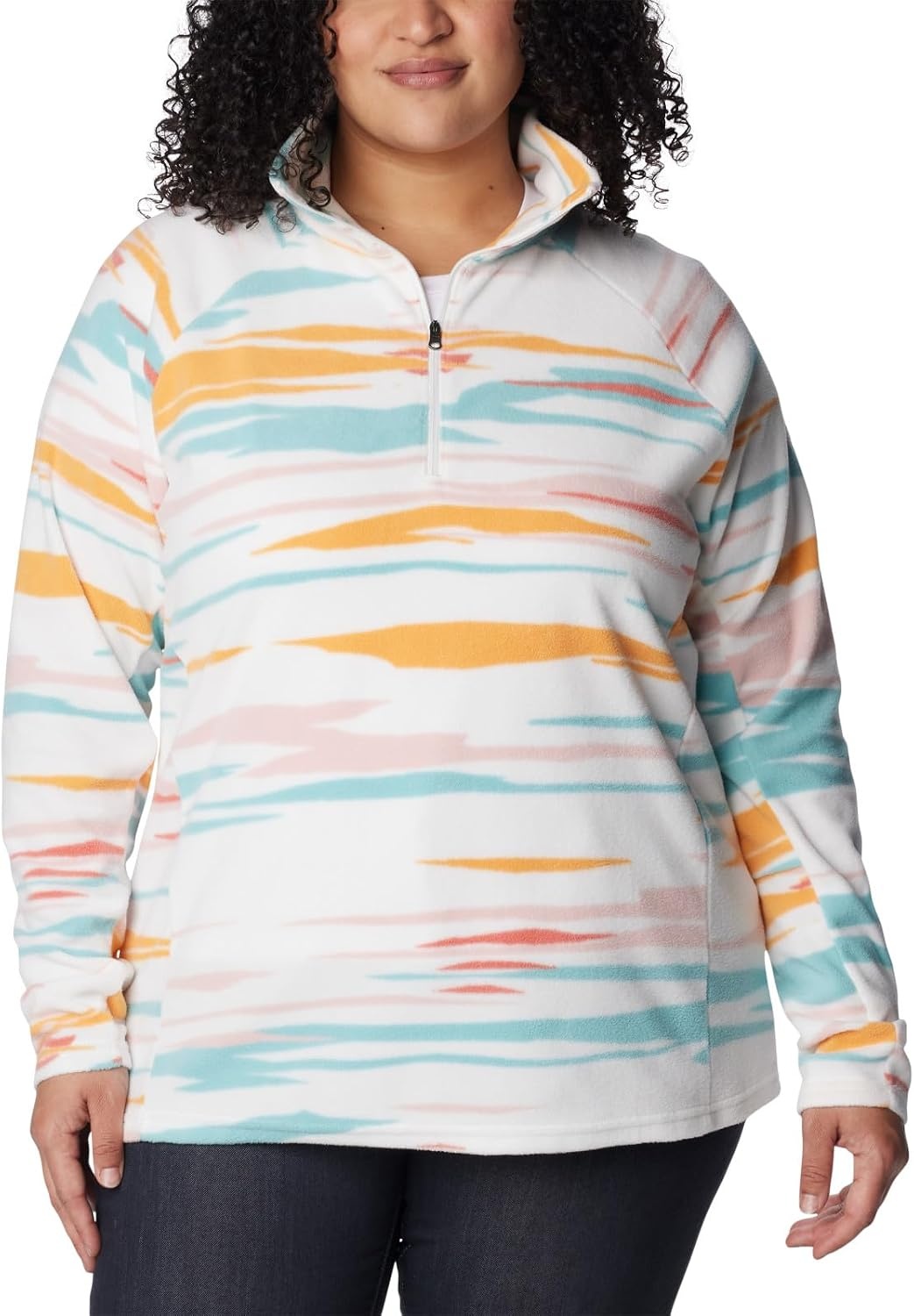 image:imageColumbia womens Glacial Iv Print Half ZipSea Salt Skyscape