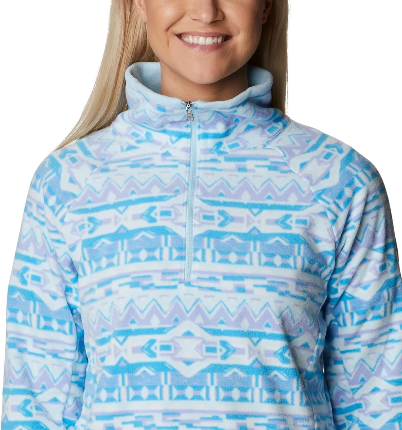 image:imageColumbia womens Glacial Iv Print Half ZipSerenity 80s Stripe Print