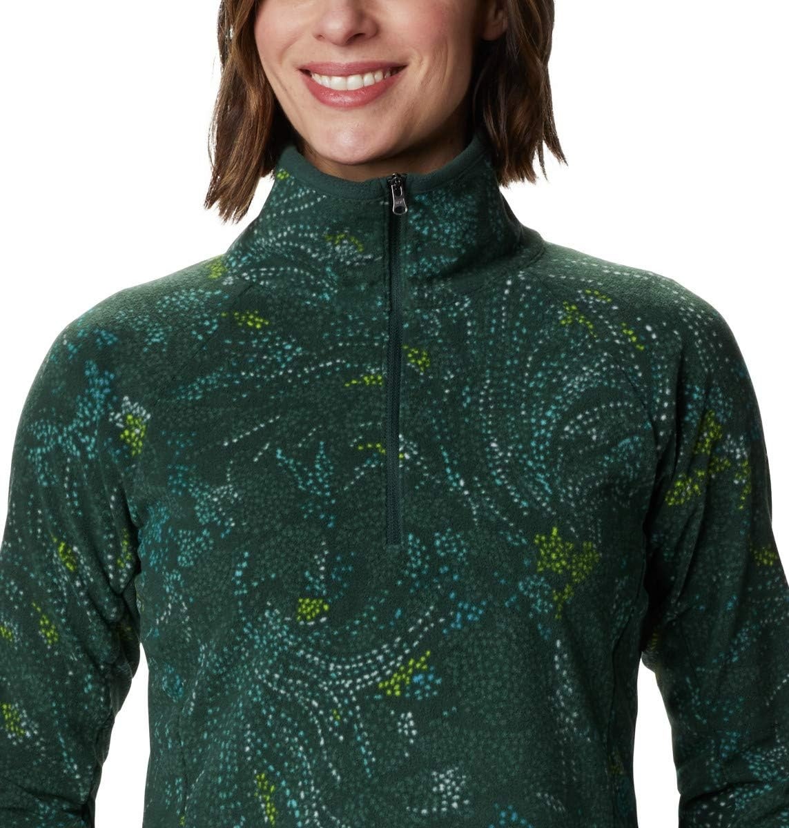 image:imageColumbia womens Glacial Iv Print Half ZipSpruce Dotty Floral
