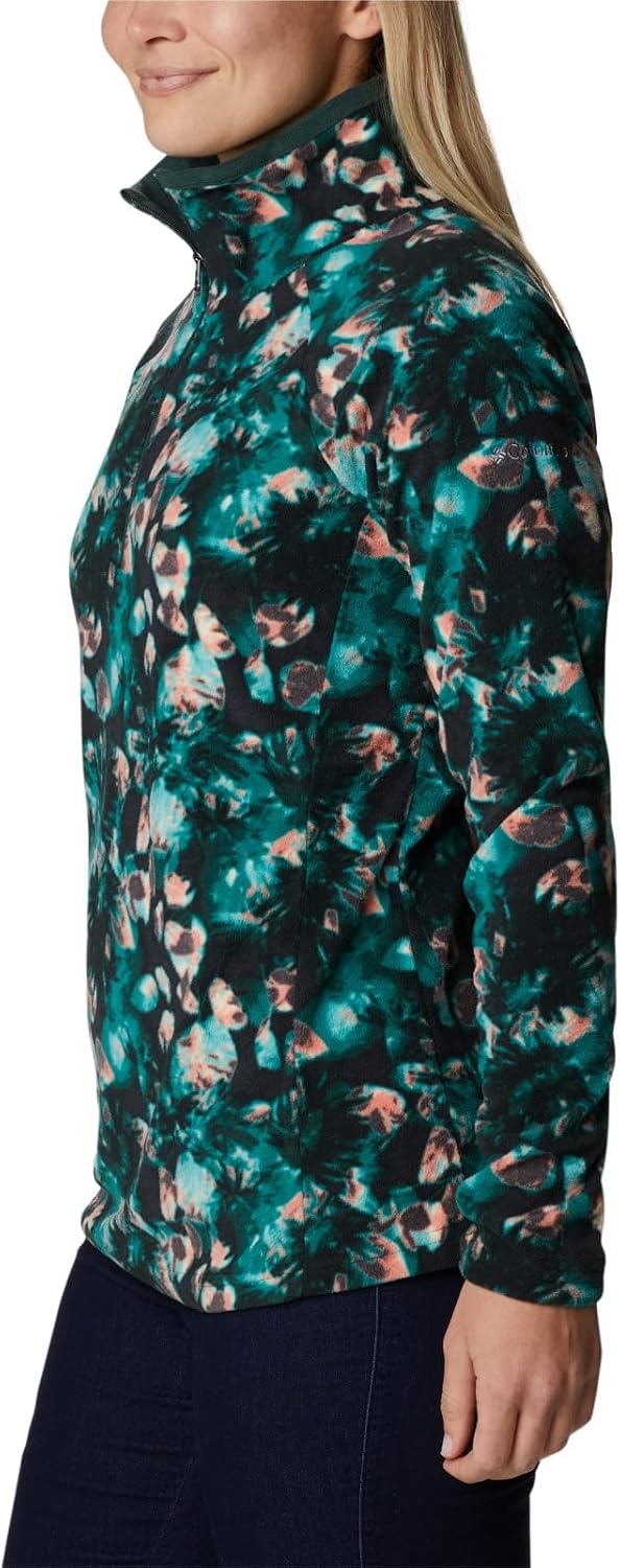 image:imageColumbia womens Glacial Iv Print Half ZipSpruce Solarized Print