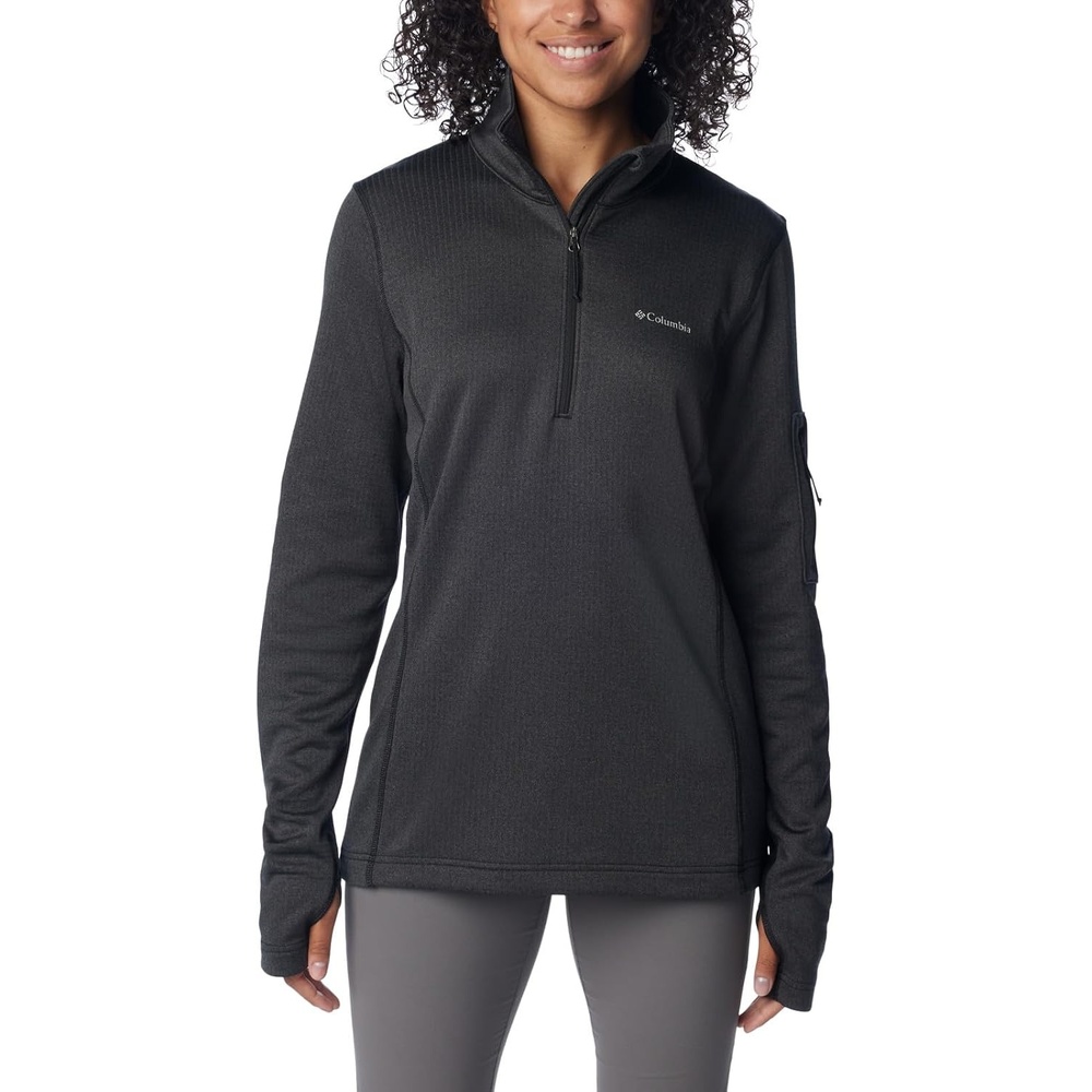 image:imageColumbia Womens Park View Grid Fleece Half ZipBlack