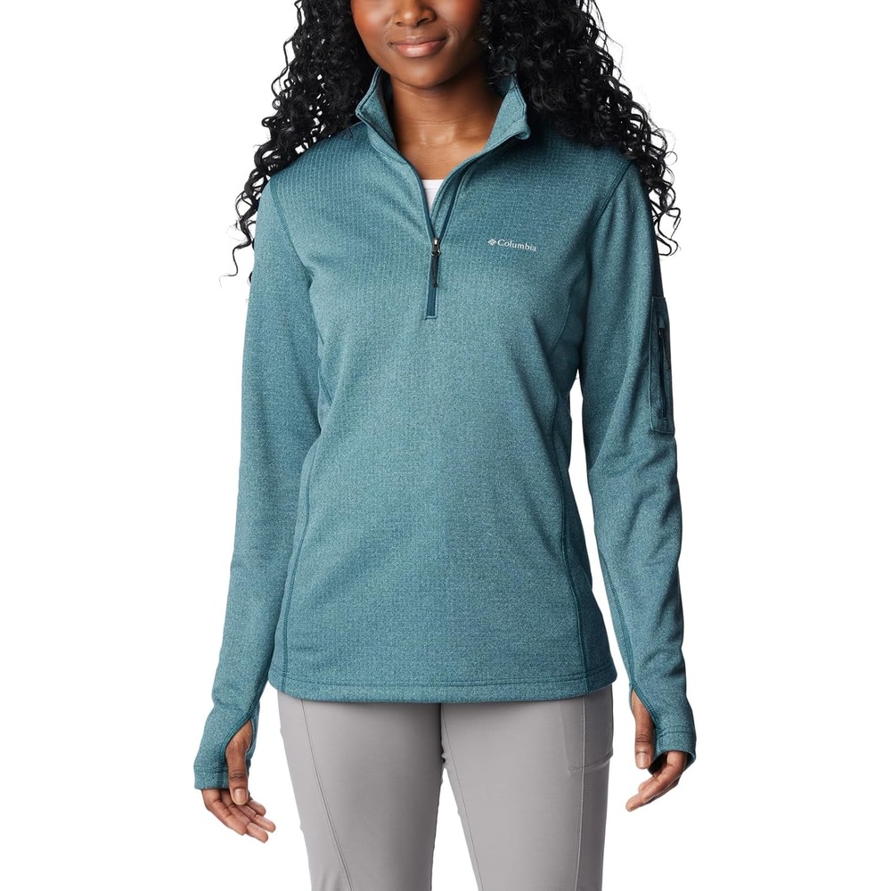 image:imageColumbia Womens Park View Grid Fleece Half ZipBlue