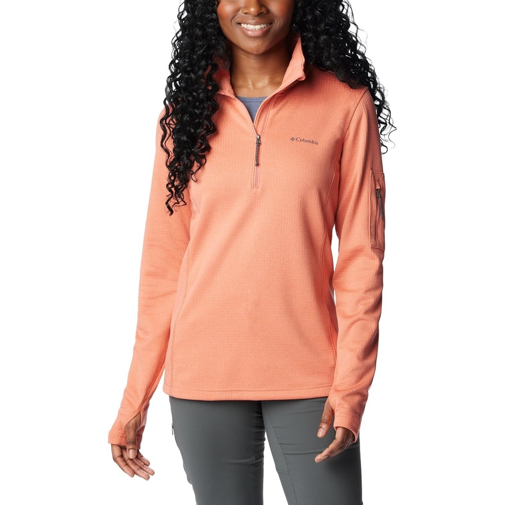 image:imageColumbia Womens Park View Grid Fleece Half ZipOrange