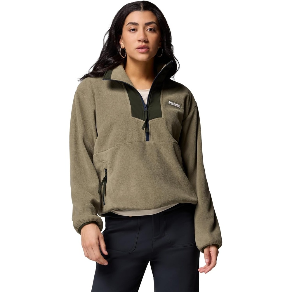 image:imageColumbia Womens Sequoia Grove 12 Zip FleeceStone GreenGreenscapeCollegiate Navy