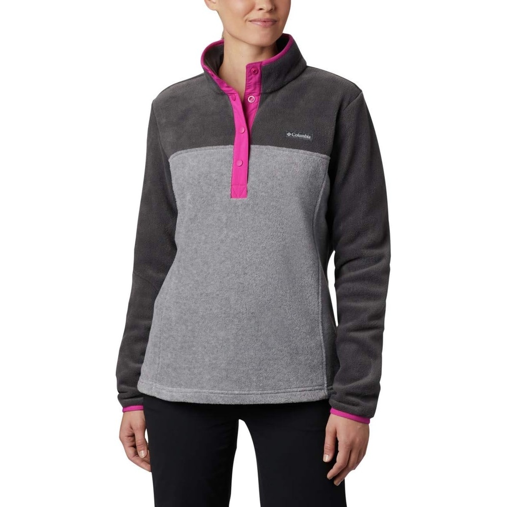 image:imageColumbia womens Benton Springs 12 Snap Pull Over IiLight Grey HeatherShark