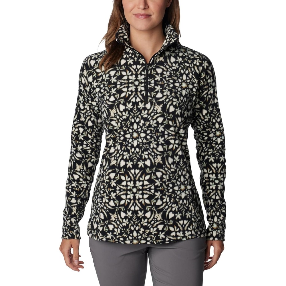 image:imageColumbia womens Glacial Iv Print Half ZipBlack Polarize