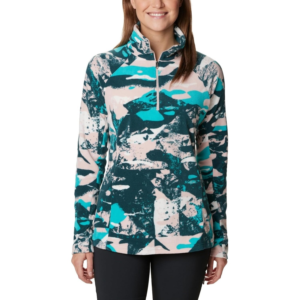 image:imageColumbia womens Glacial Iv Print Half ZipDusty Pink Geoglacial