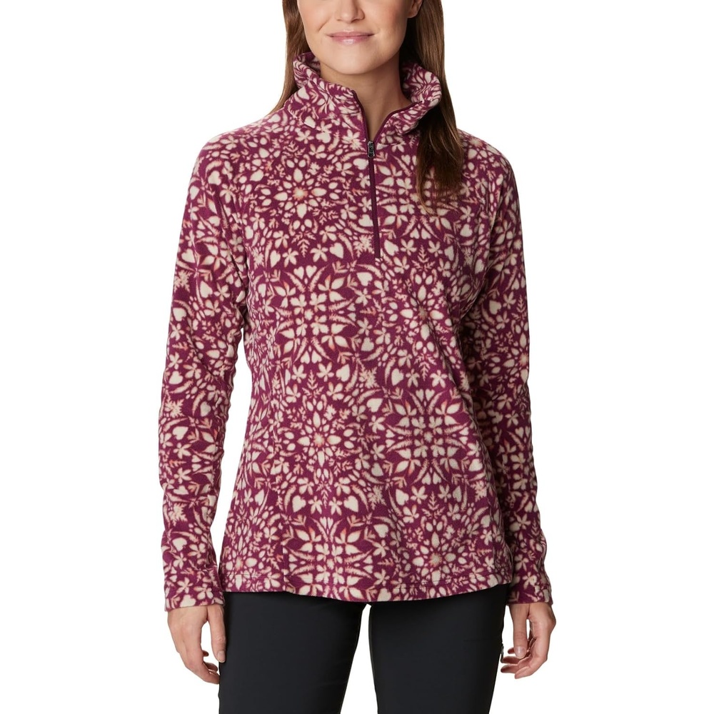 image:imageColumbia womens Glacial Iv Print Half ZipMarionberry Polarize