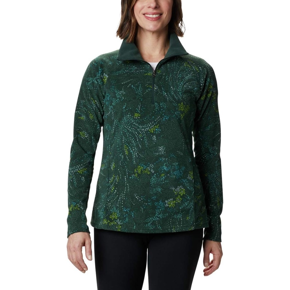 image:imageColumbia womens Glacial Iv Print Half ZipSpruce Dotty Floral