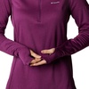 Columbia Women’s Park View Grid Fleece Half Zip(Plum Heather)