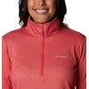Columbia Women’s Park View Grid Fleece Half Zip(Red Hibiscus Heather)
